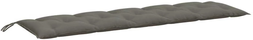 Sodo suoliuko pagalvėlės, 2vnt., pilkos, 180x50x7cm, audinys