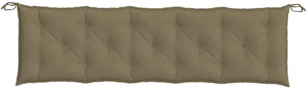 Sodo suoliuko pagalvėlės, 2vnt., taupe, 180x50x7cm, audinys