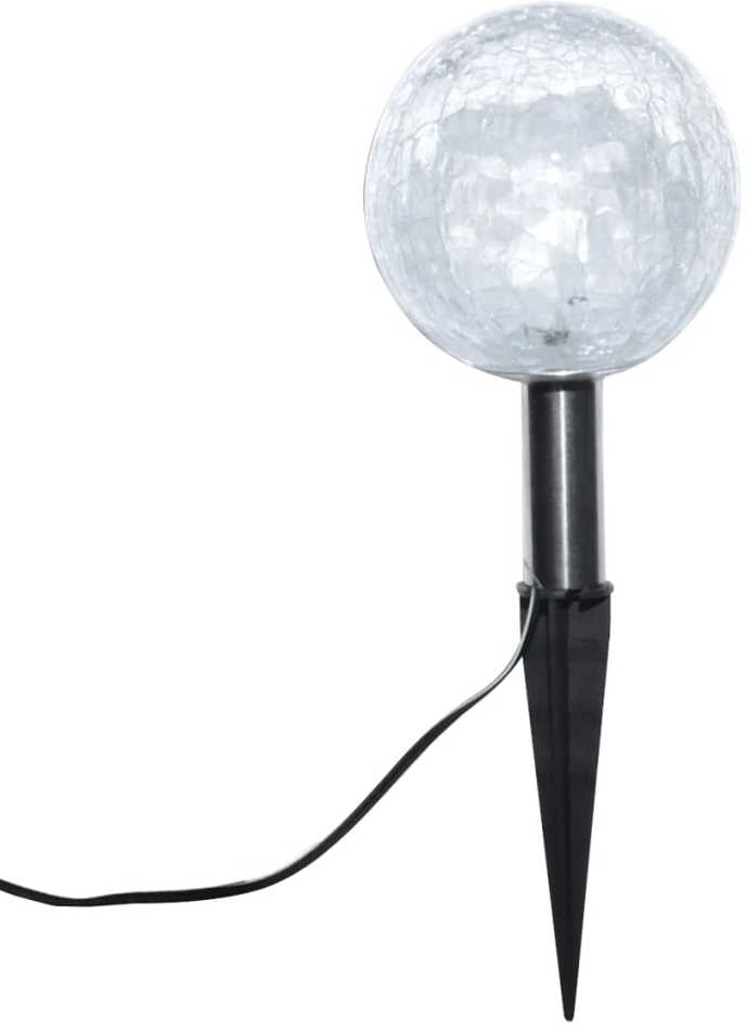 Sodo šviestuvas, 6 vnt., LED, su smaigais ir saulės kolektoriais
