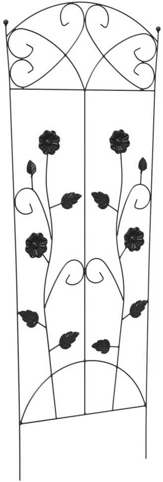 Sodo tvora 3 vnt. Juoda 110,5 x 42,5 cm Plienas