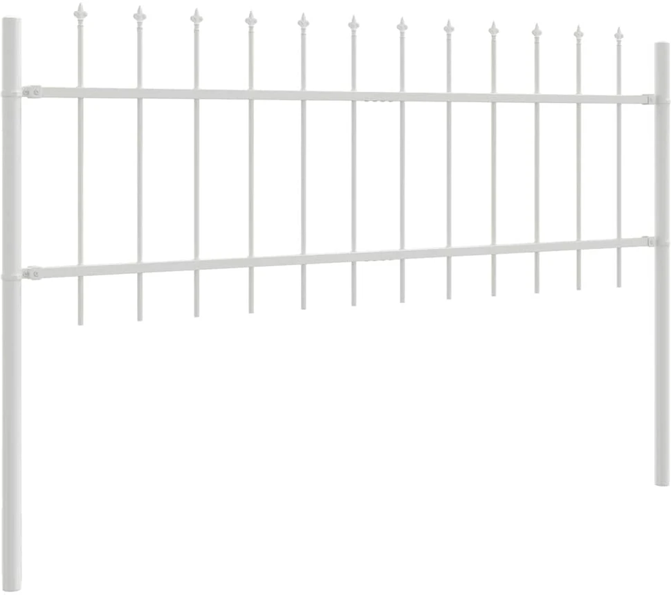 Sodo tvora WOERDEN 7 vnt. 11,9 x 0,6 m Miltelinis plienas Balta