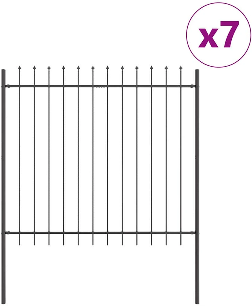 Sodo tvora WOERDEN 7 vnt. 11,9 x 1,5 m Miltelinis plienas Pilka