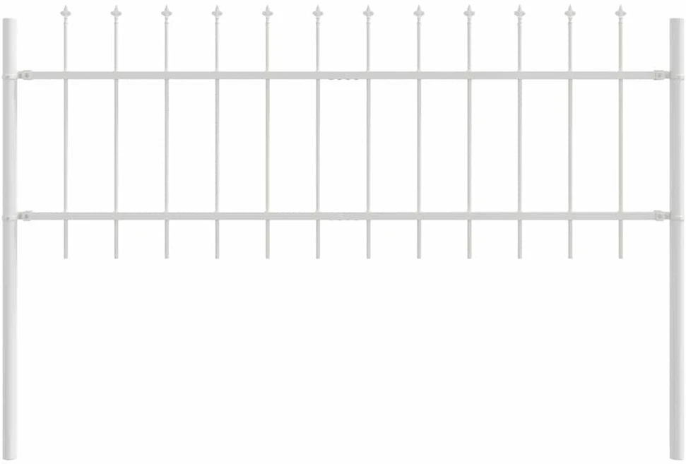 Sodo tvora WOERDEN 9 vnt. 15,3 x 0,6 m Miltelinis plienas Balta
