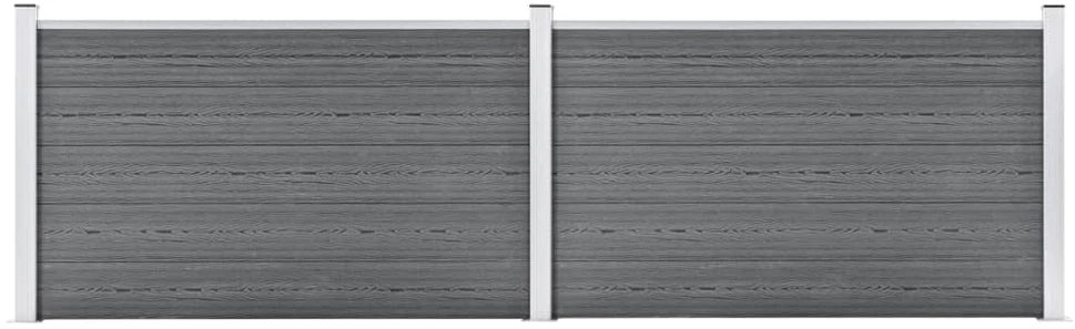 Sodo tvora, pilkos spalvos, 353x106cm, WPC (49073+49075)