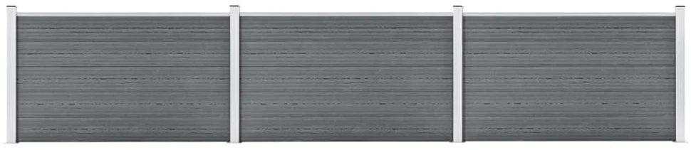 Sodo tvora, pilkos spalvos, 526x106cm, WPC (49073+2x49075)