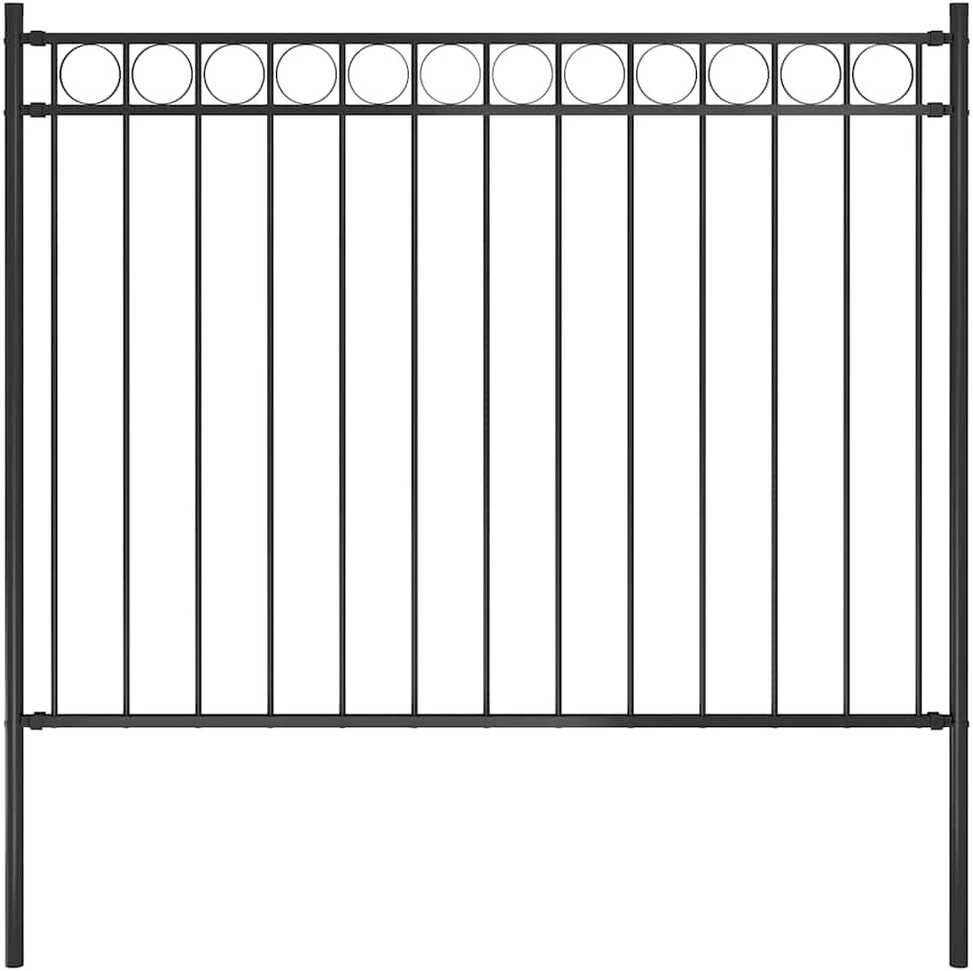 Sodo tvora, juodos spalvos, 1,7x1,2 m, plienas
