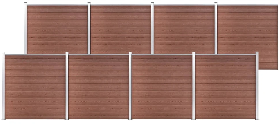 Sodo tvora, rudos spalvos, 1391x186cm, WPC