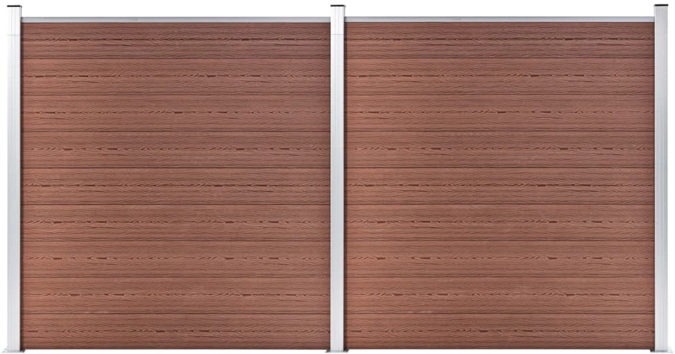 Sodo tvora, rudos spalvos, 353x186cm, WPC