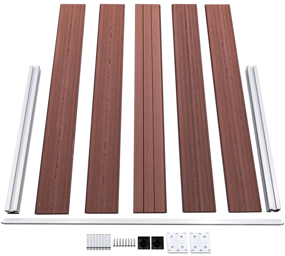 Sodo tvora, rudos spalvos, 526x106cm, WPC (49072+2x49074)
