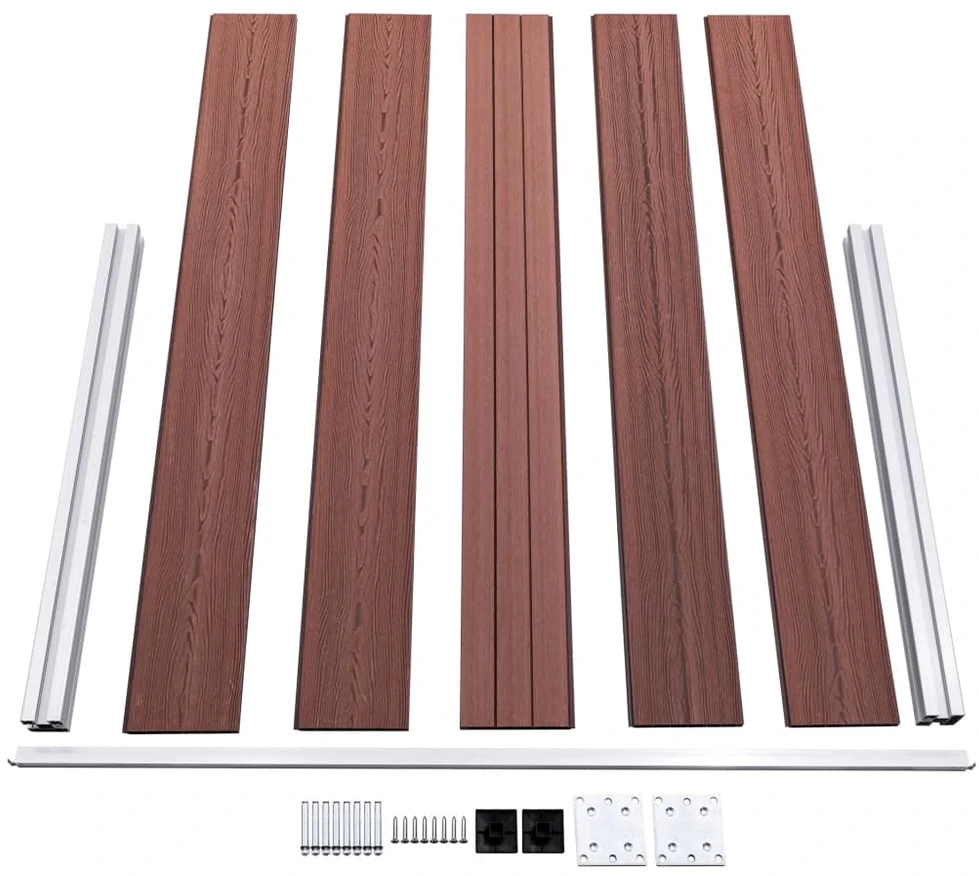 Sodo tvora, rudos spalvos, 699x106cm, WPC (49072+3x49074)