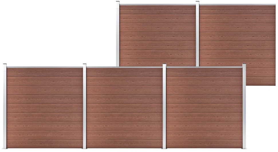 Sodo tvora, rudos spalvos, 872x186cm, WPC (49066+4x49068)