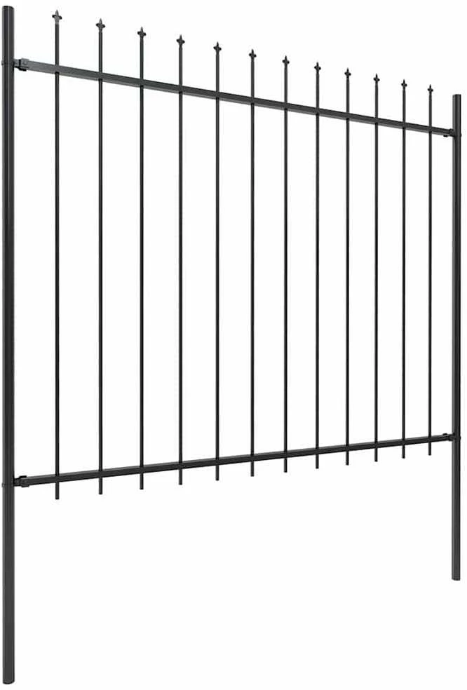 Sodo tvora su iečių viršugal., juoda, 10,2x1,5m, plienas