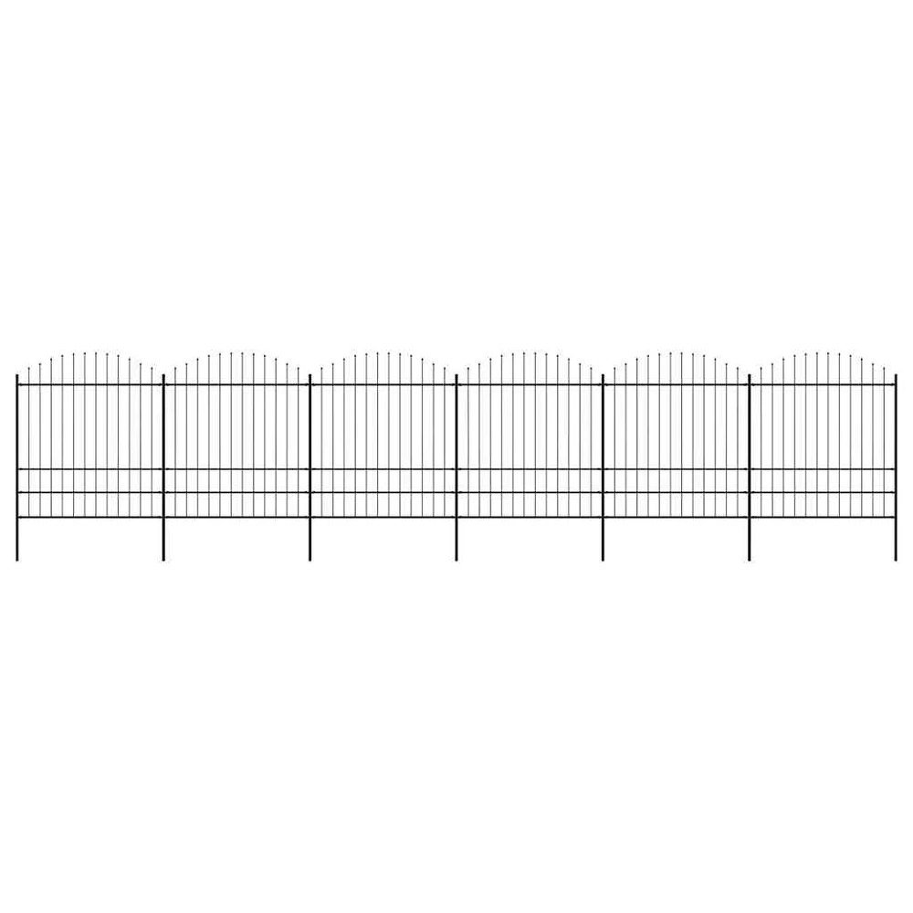 Sodo tvora su iečių viršug., juoda, (1,75-2)x10,2m, plienas