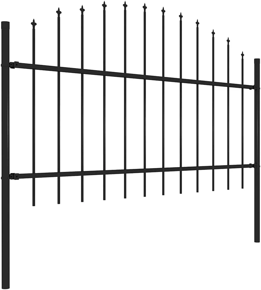 Sodo tvora su iečių viršug., juoda, (1-1,25)x15,3m, plienas