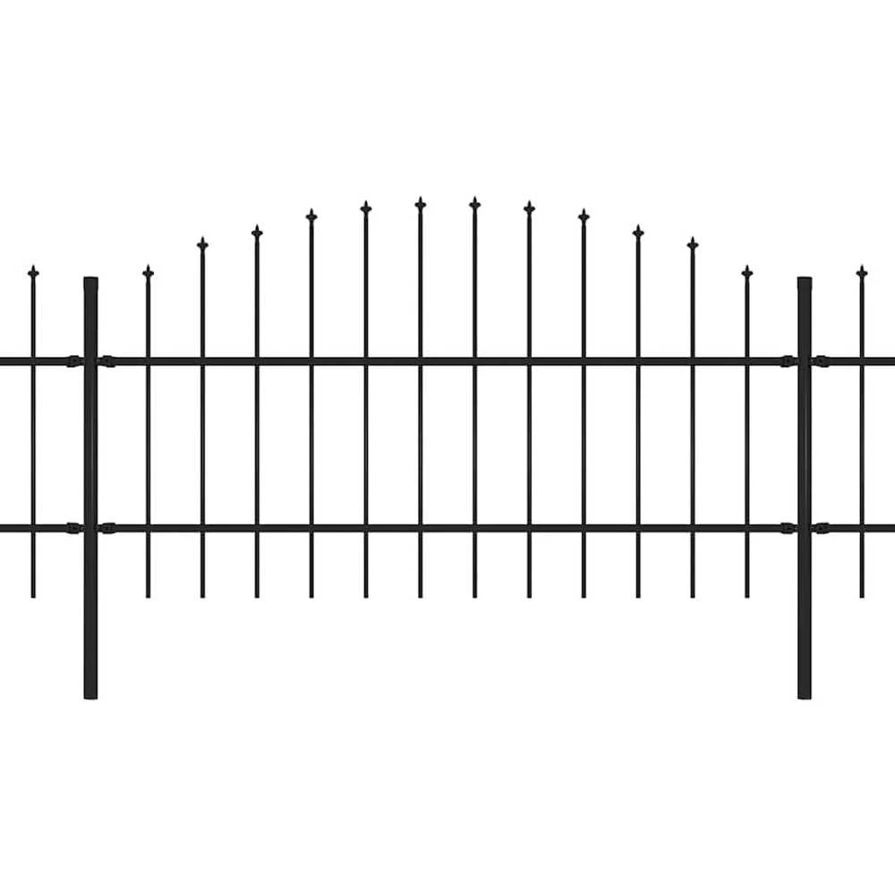 Sodo tvora su iečių viršug., juoda, (0,75-1)x5,1m, plienas