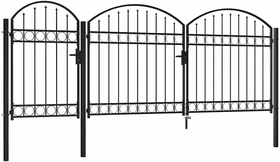 Sodo tvorelės vartai su arkiniu viršumi ASSEN 400 x 175 cm