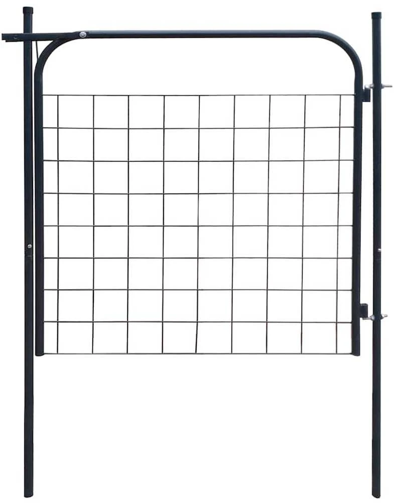 Sodo tvoros vartai 100 x 100 cm, antracito spalvos