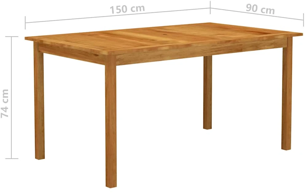 Lauko baldų komplektas Sodo valgomojo komplektas, 5 dalių, juodas (147876+313127)