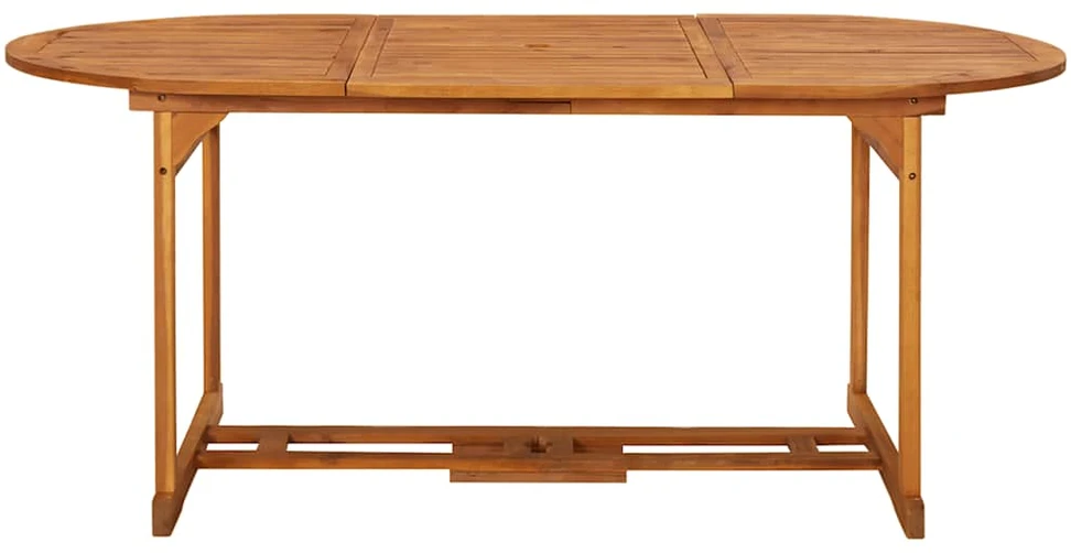 Lauko baldų komplektas Sodo valgomojo komplektas, 7 dalių, 180x90x75 cm, akacija