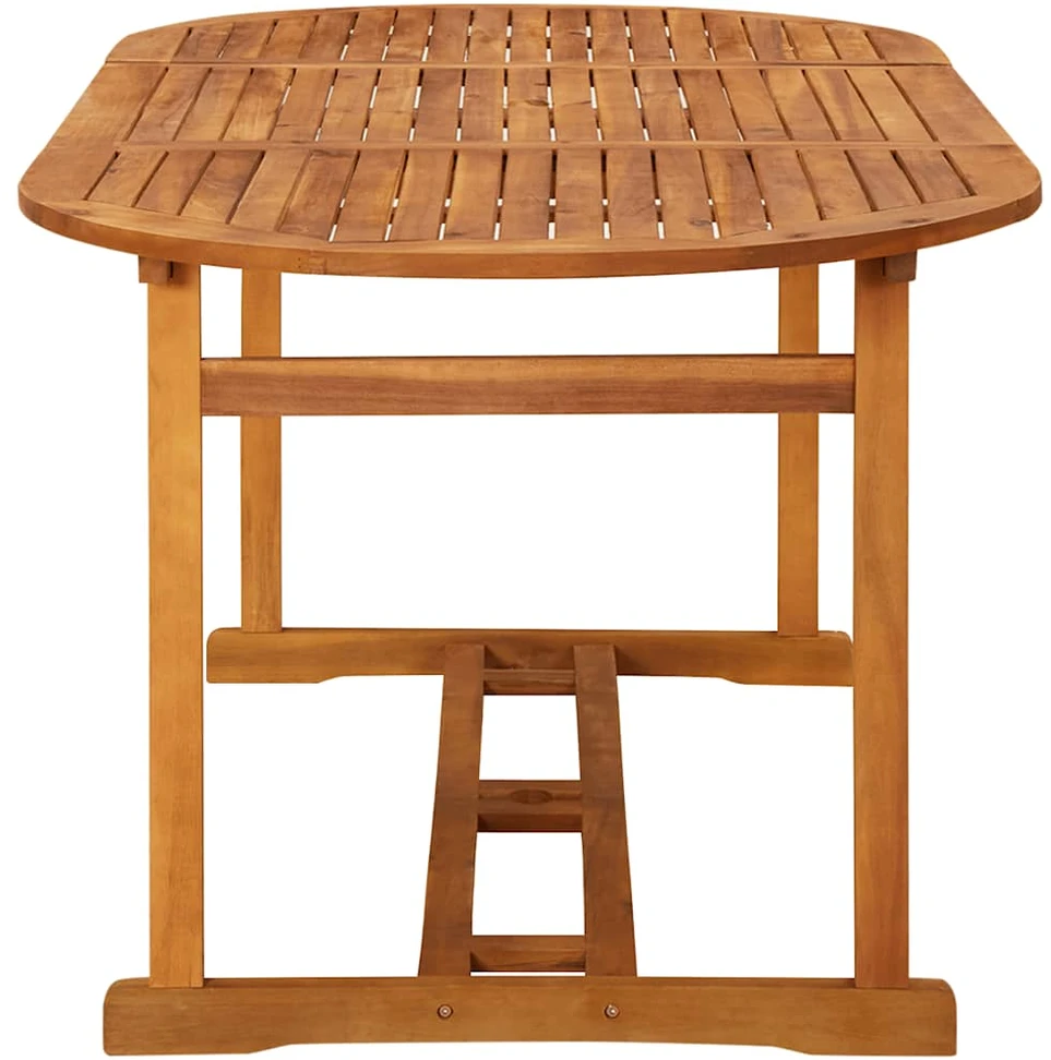 Lauko baldų komplektas Sodo valgomojo komplektas, 7 dalių, 180x90x75 cm, akacija