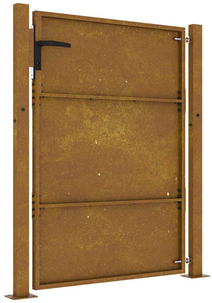 Sodo vartai, 105x130cm, corten plienas