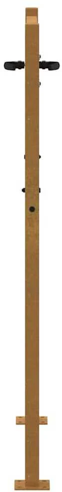 Sodo vartai, 105x130cm, corten plienas, žolės dizaino