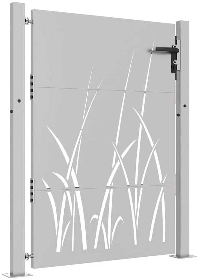 Sodo vartai, 105x130cm, corten plienas, žolės dizaino