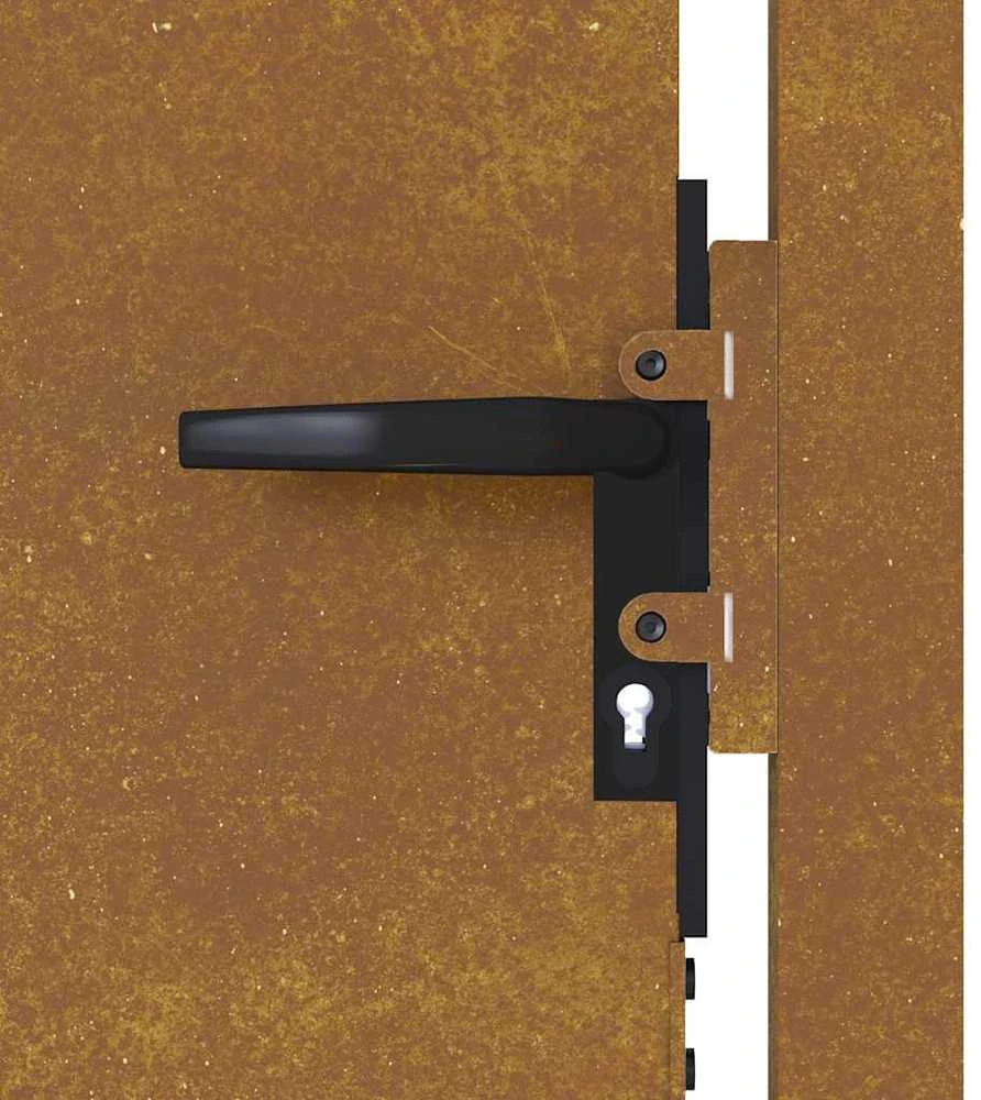 Sodo vartai, 105x155cm, corten plienas