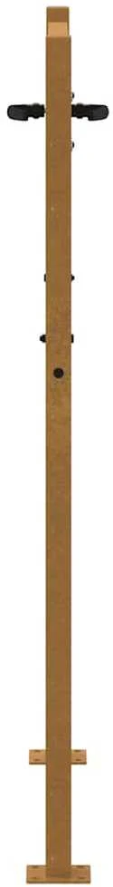 Sodo vartai, 105x155cm, corten plienas, kvadratų dizaino