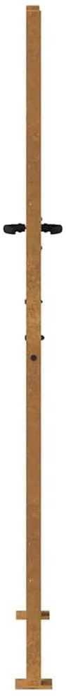Sodo vartai, 105x205cm, corten plienas, žolės dizaino