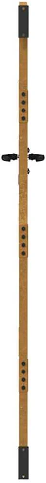 Sodo vartai, 85x175cm, corten plienas, bambuko dizaino