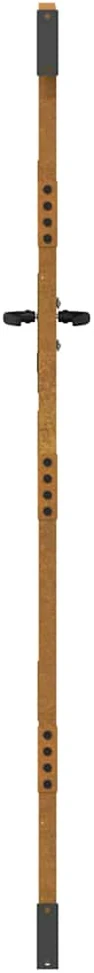 Sodo vartai, 85x175cm, corten plienas, kvadratų dizaino