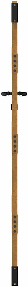 Sodo vartai, 85x175cm, corten plienas, medžio dizaino