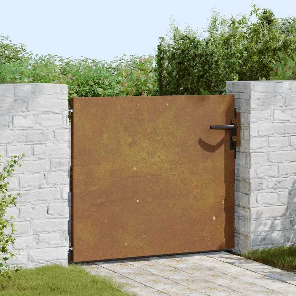 Sodo vartai, 85x75 cm, Corten plienas