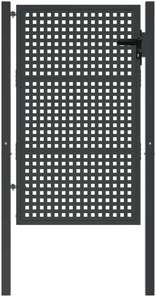 Sodo vartai, antracito spalvos, 105x175cm, plienas