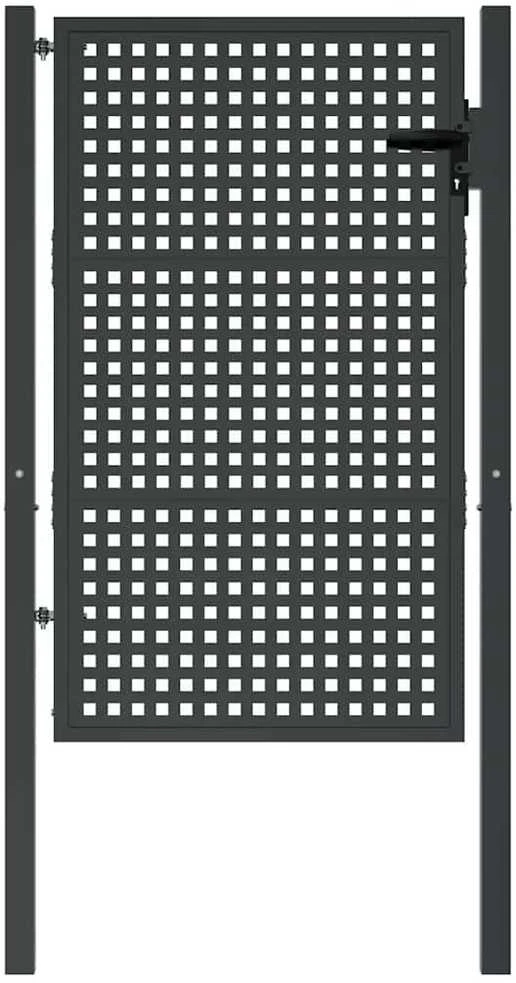 Sodo vartai, antracito spalvos, 105x200cm, plienas