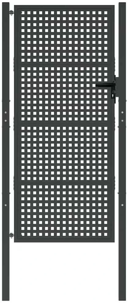 Sodo vartai, antracito spalvos, 105x250cm, plienas