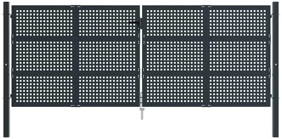 Sodo vartai, antracito spalvos, 400x175cm, plienas