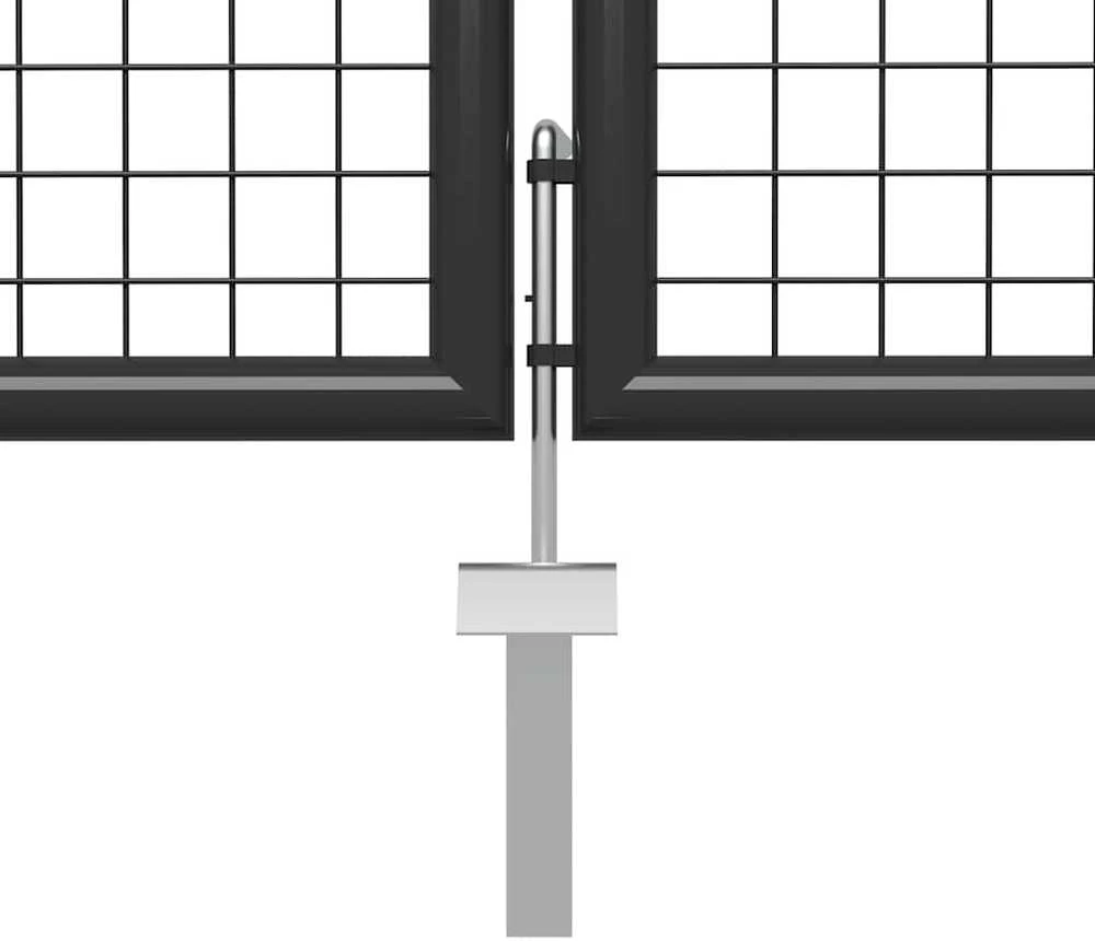 Sodo vartai, antracito spalvos, 400x150cm, plienas