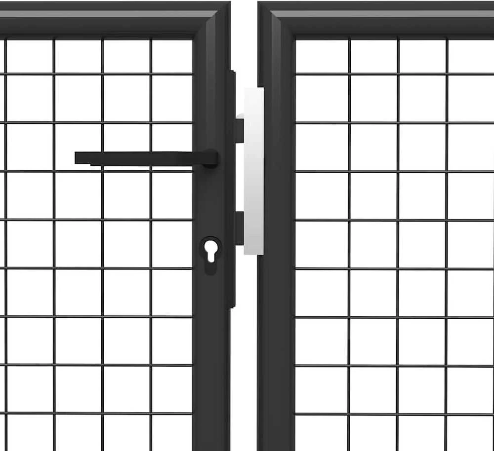 Sodo vartai, antracito spalvos, 400x150cm, plienas