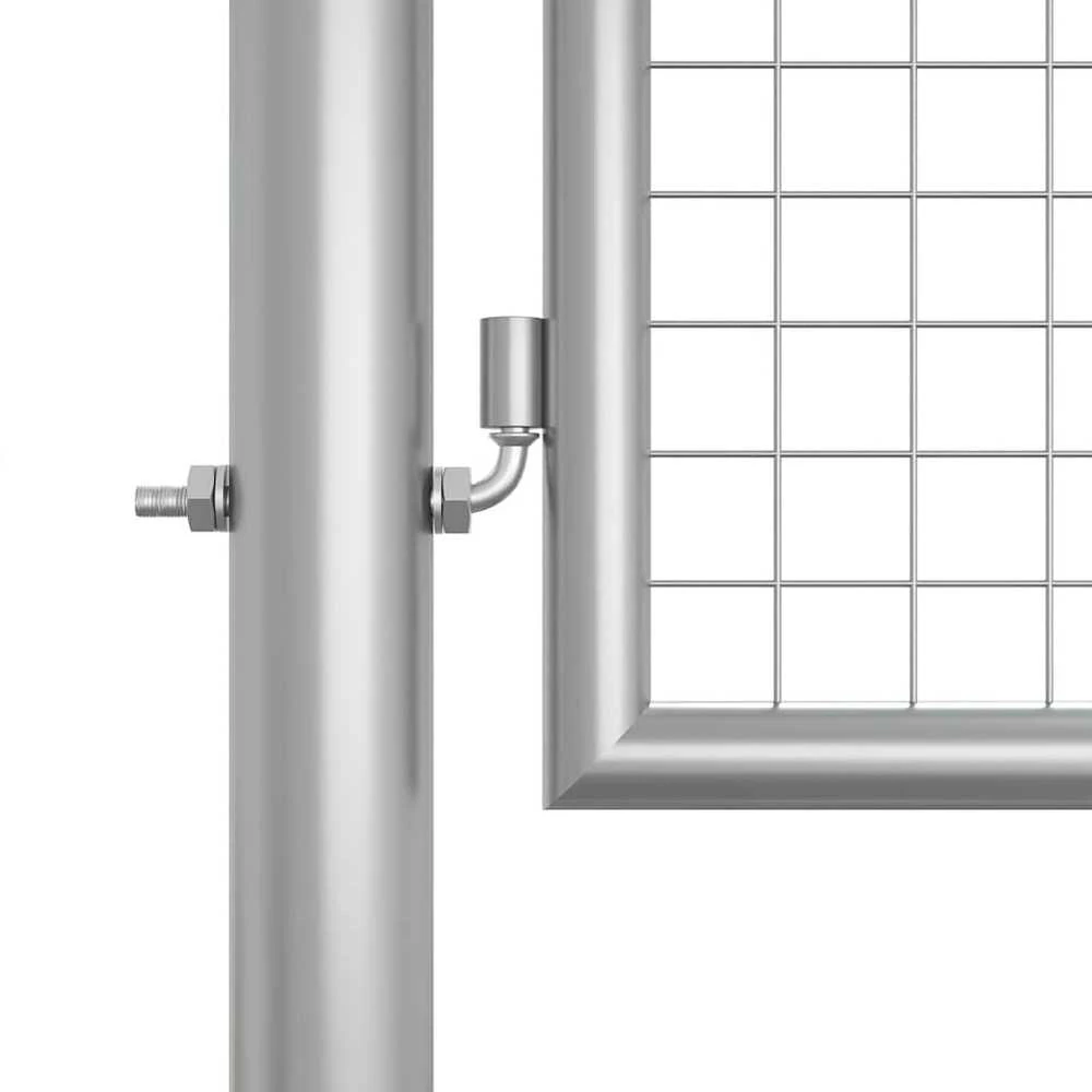 Sodo vartai, sidabrinės sp., 415x175cm, galvanizuotas plienas