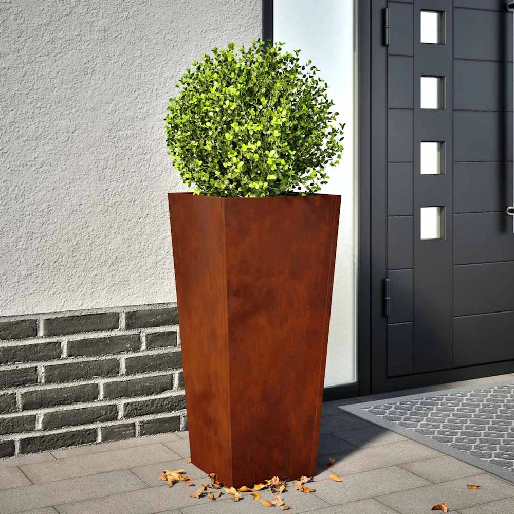 sodo vazonai 2 vnt 35x35x75 cm oro sąlygoms atsparus plienas