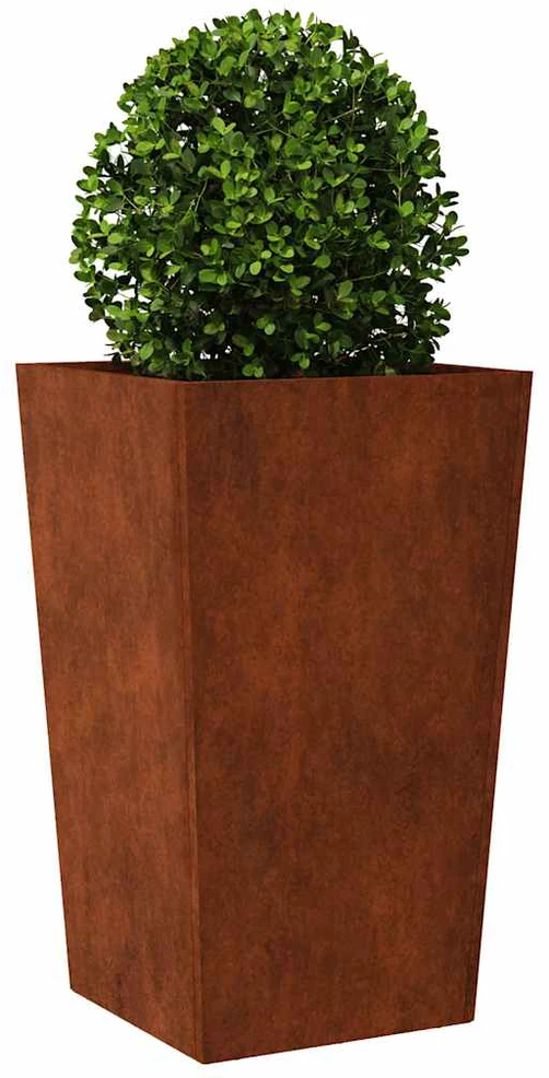 Sodo vazonai 2 vnt 45x45x75 cm oro sąlygoms atsparus plienas