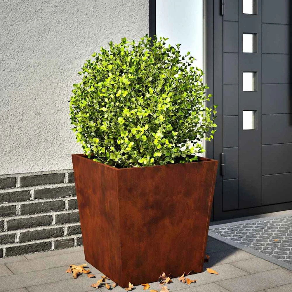 sodo vazonai 2 vnt 50x50x50 cm oro sąlygoms atsparus plienas