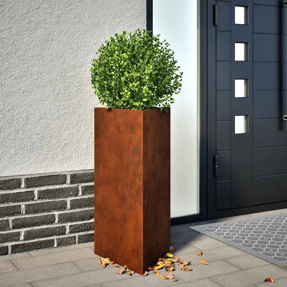 sodo vazonai 2 vnt trikampiai 40x34,5x75 cm oro sąlygoms atsparus