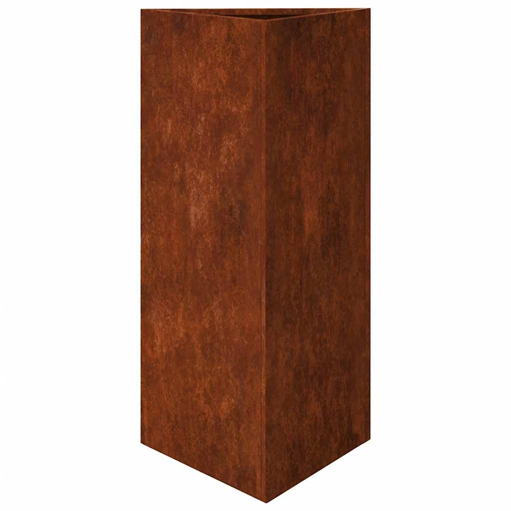 sodo vazonai 2 vnt trikampiai 40x34,5x75 cm oro sąlygoms atsparus