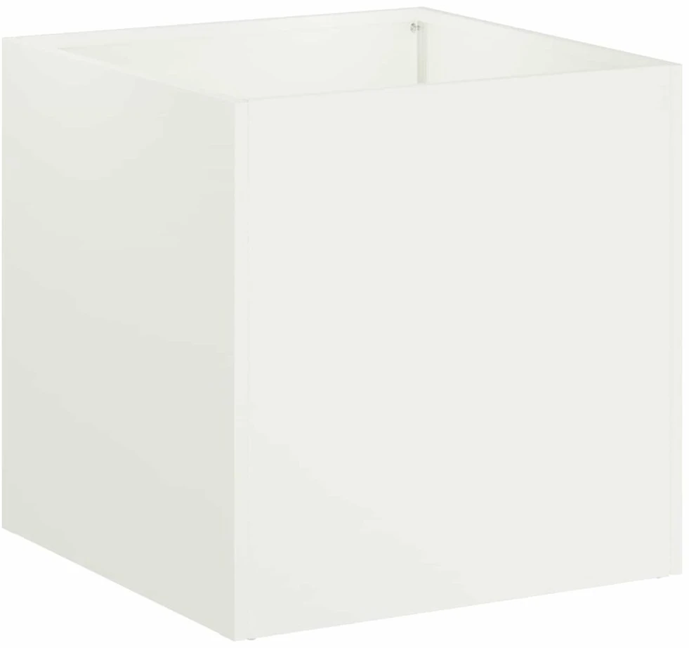 Sodo vazonas 2 vnt. Balta 45 x 45 x 45 cm