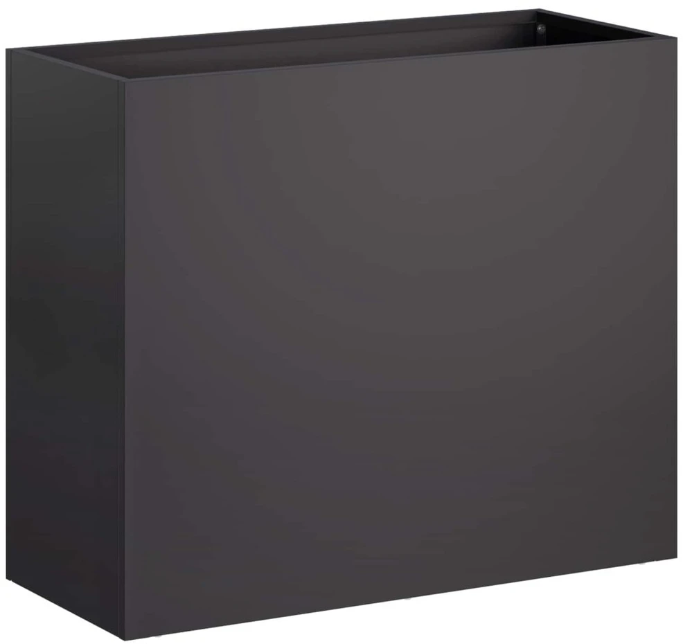 Sodo vazonas 2 vnt Juoda 50 x 20 x 40 cm