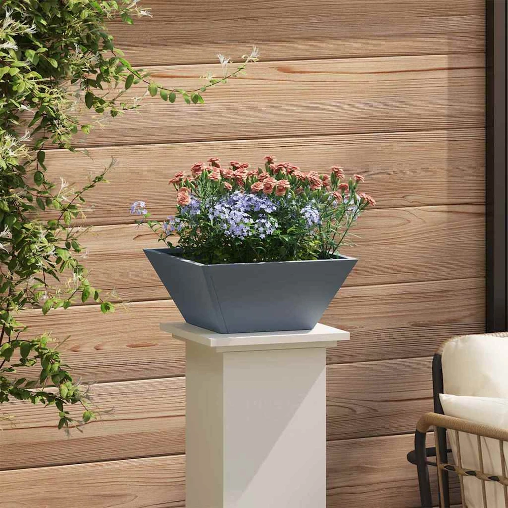 Sodo vazonas Antracito 35 x 35 x 15 cm Šaltai valcuotas plienas