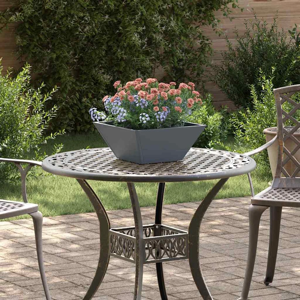 Sodo vazonas Antracito 35 x 35 x 15 cm Šaltai valcuotas plienas
